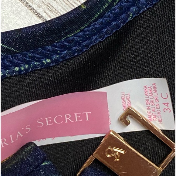 Victoria’s Secret Bombshell Rhinestone Bling Bikini Top 34C - Picture 9 of 9